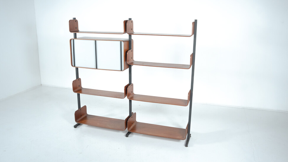 Wall Unit by Franco Campo and Carlo Graffi for Home Torino, 1950s