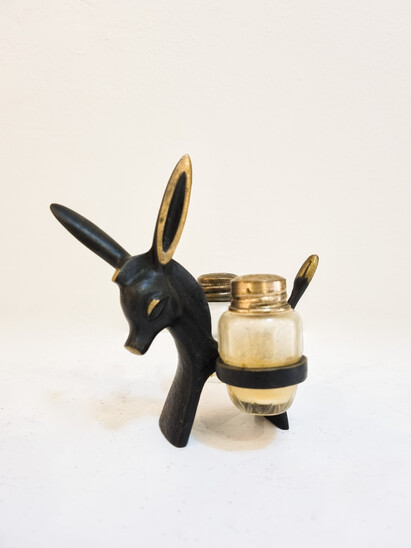 Walter Bosse Donkey Salt and Pepper Shaker Set, 1950s