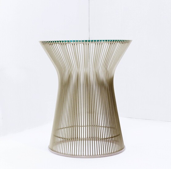 Warren Platner Metal & glass Side Table for Knoll