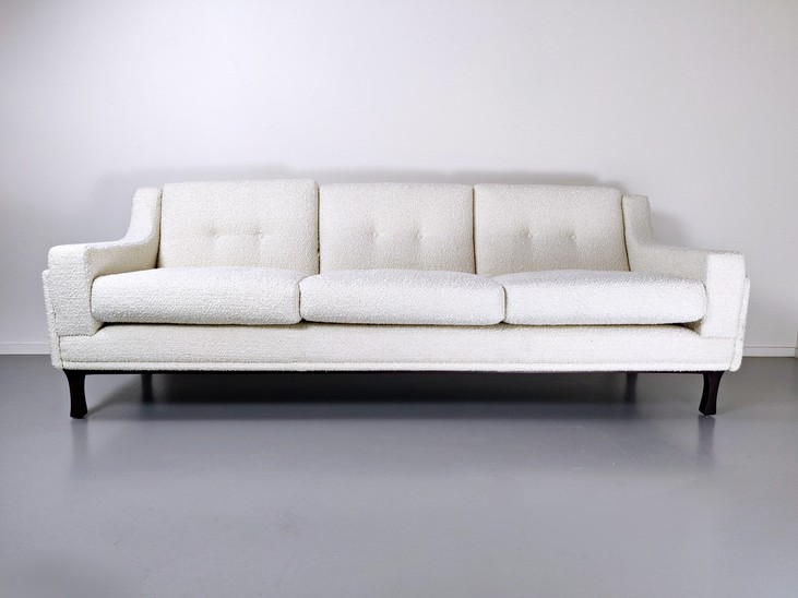 White Italian Sofa, 1960s 