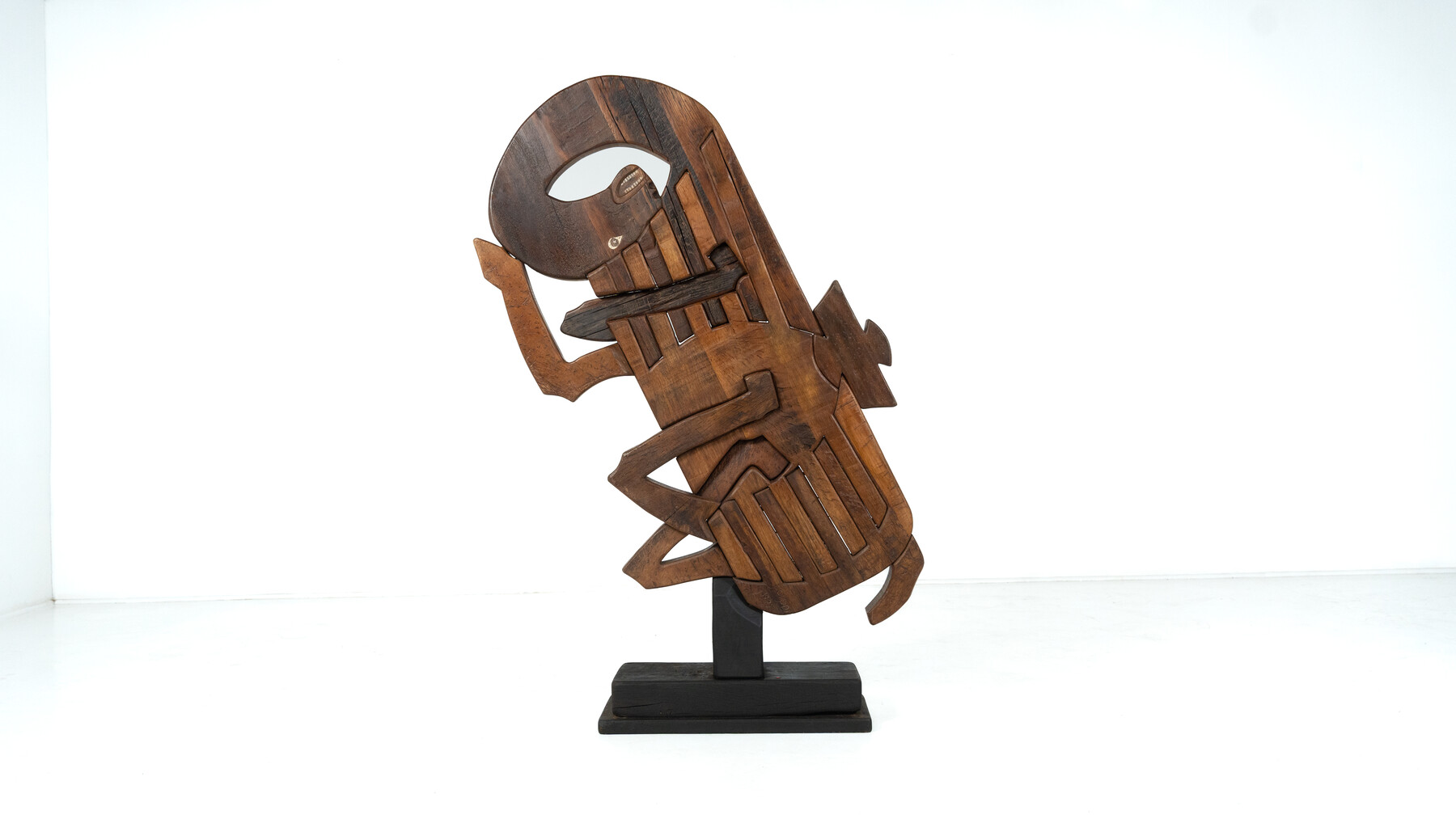 Wooden Sculpture by Luciano Bertolotto, Italy, 1990s