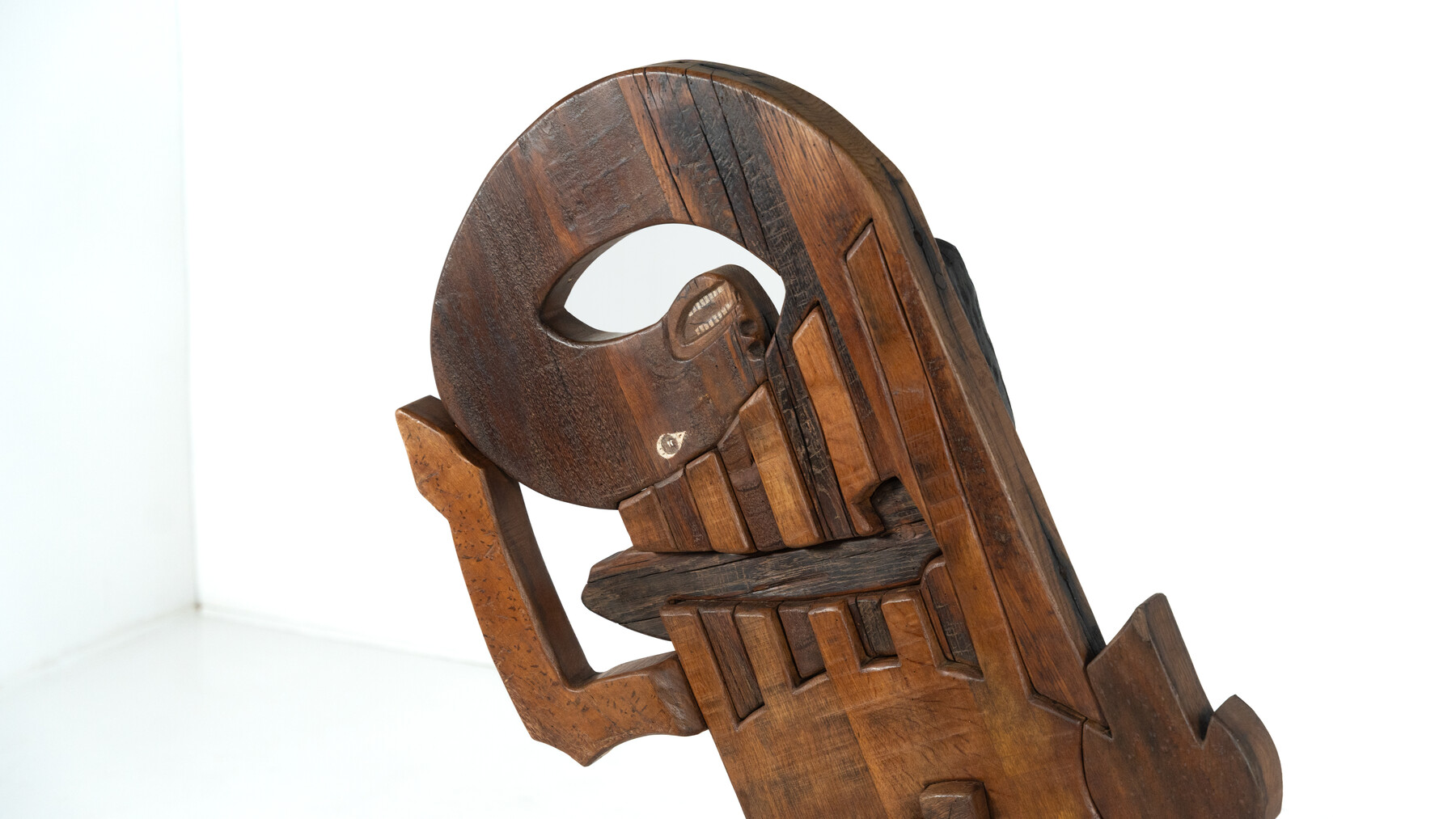Wooden Sculpture by Luciano Bertolotto, Italy, 1990s
