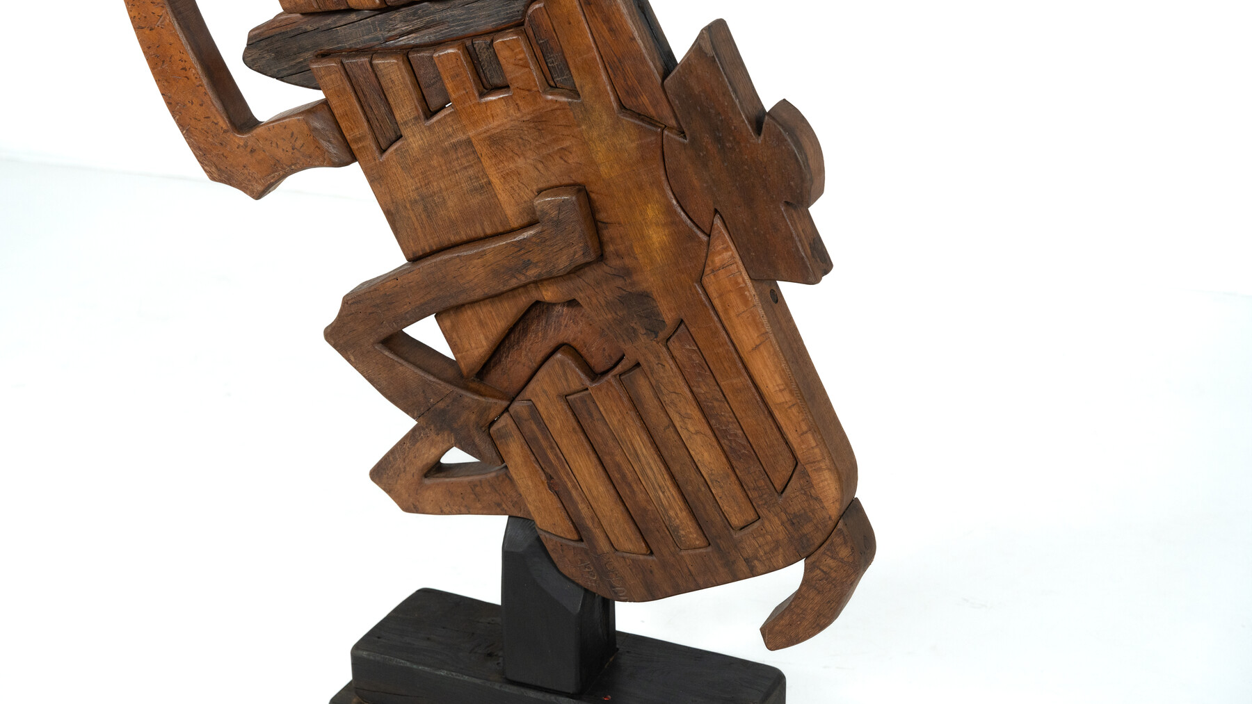 Wooden Sculpture by Luciano Bertolotto, Italy, 1990s