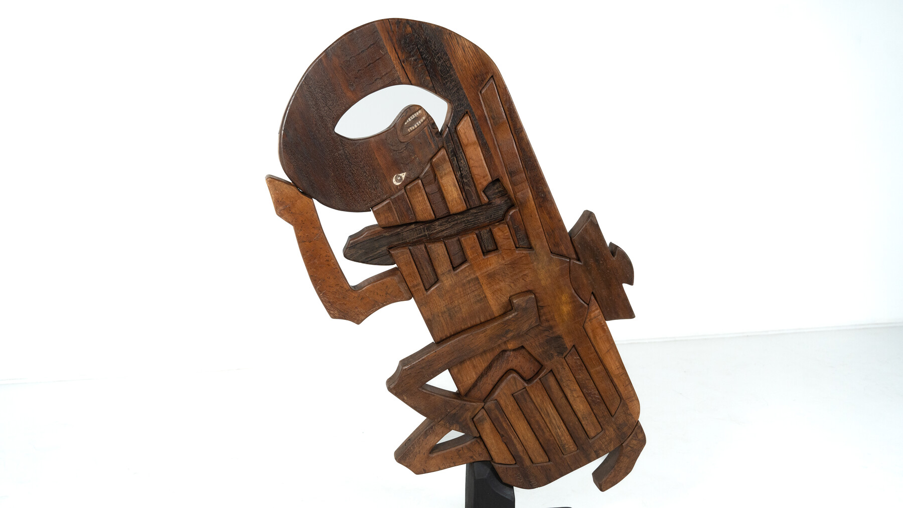 Wooden Sculpture by Luciano Bertolotto, Italy, 1990s