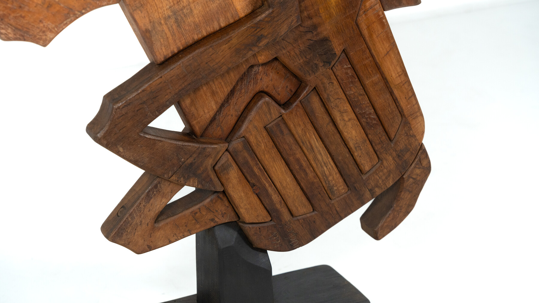 Wooden Sculpture by Luciano Bertolotto, Italy, 1990s