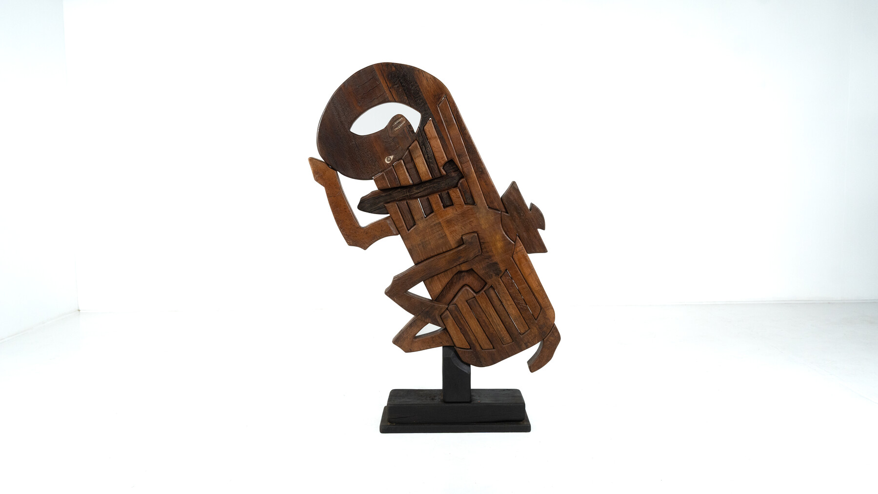 Wooden Sculpture by Luciano Bertolotto, Italy, 1990s