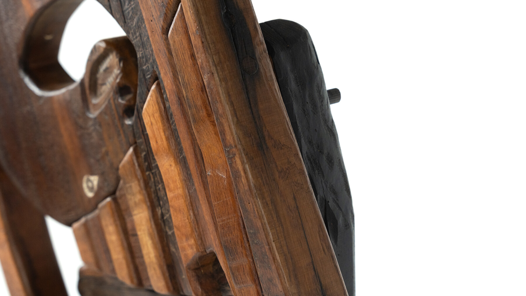 Wooden Sculpture by Luciano Bertolotto, Italy, 1990s