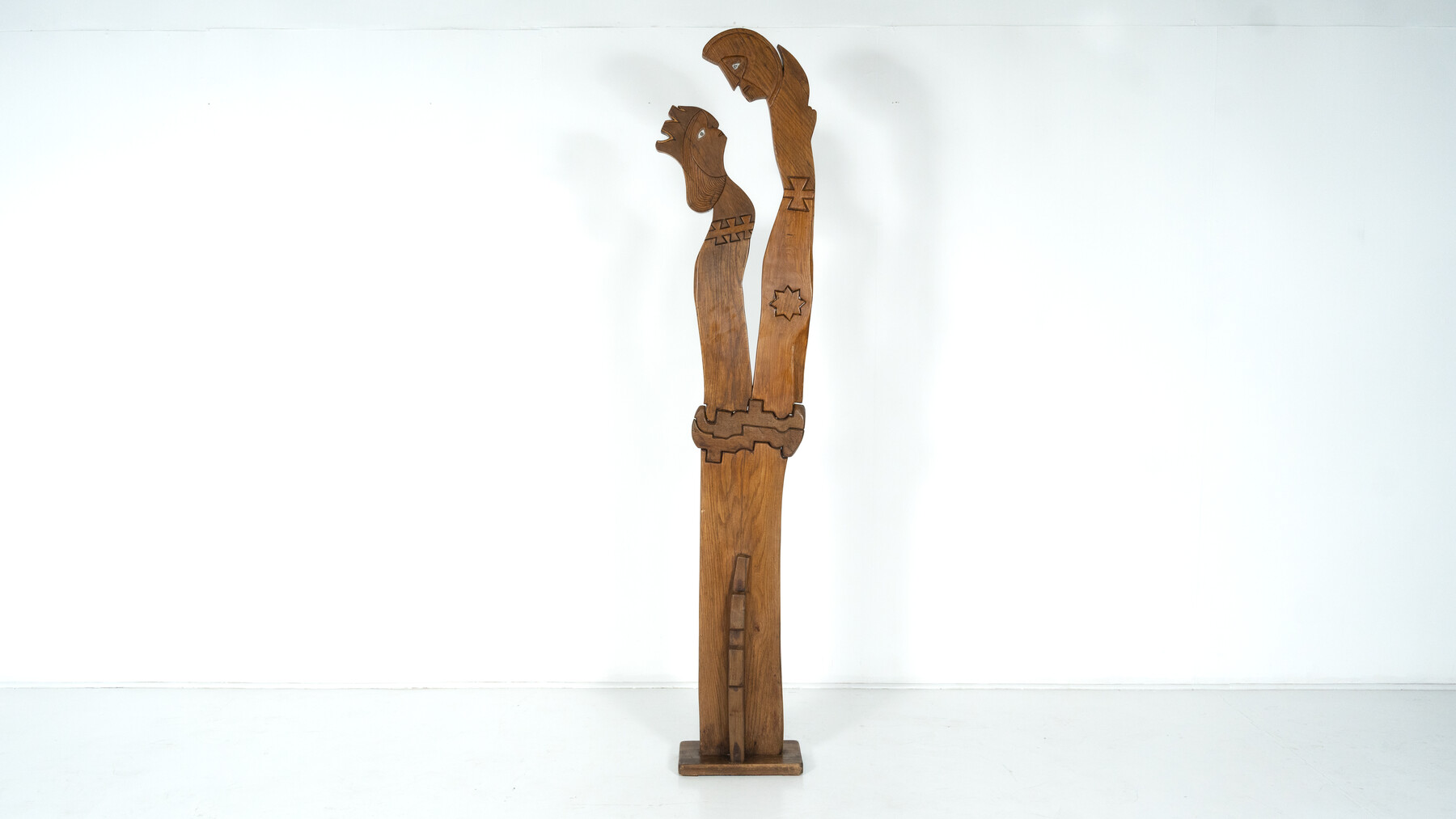 Wooden Sculpture by Luciano Bertolotto, Italy, 1990s