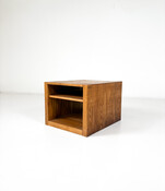 Wooden Side Table by Giuseppe Rivadossi for Officina Rivadossi, 1970s