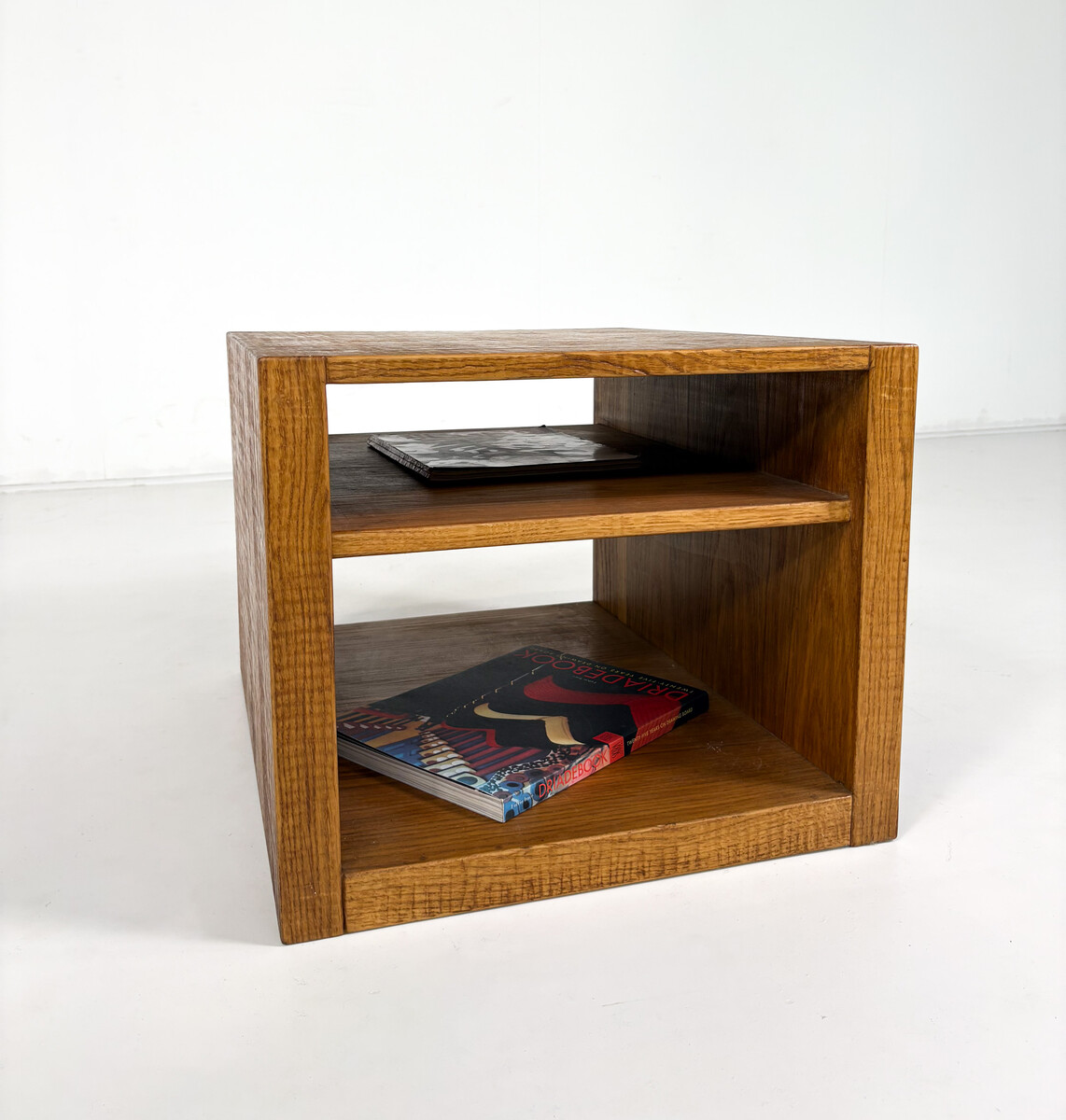 Wooden Side Table by Giuseppe Rivadossi for Officina Rivadossi, 1970s