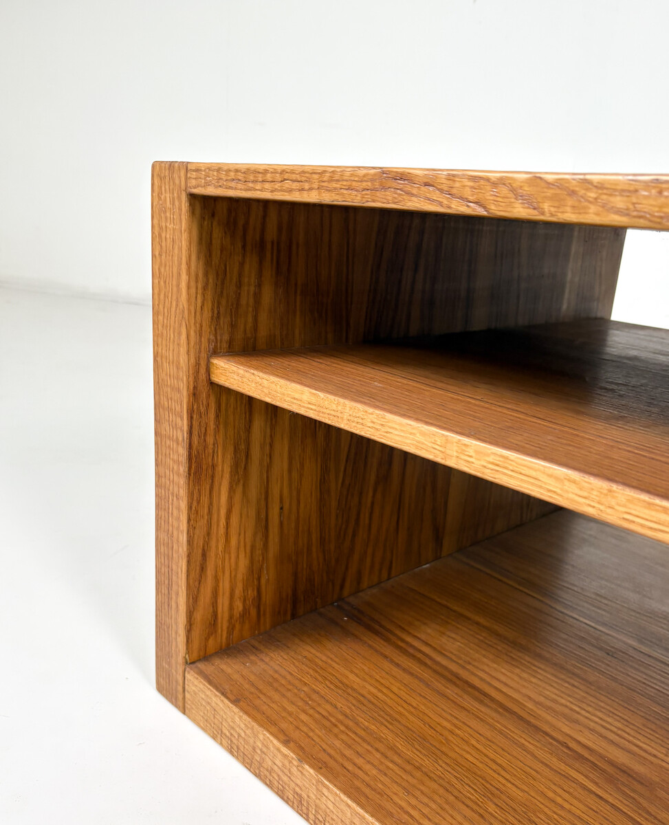 Wooden Side Table by Giuseppe Rivadossi for Officina Rivadossi, 1970s