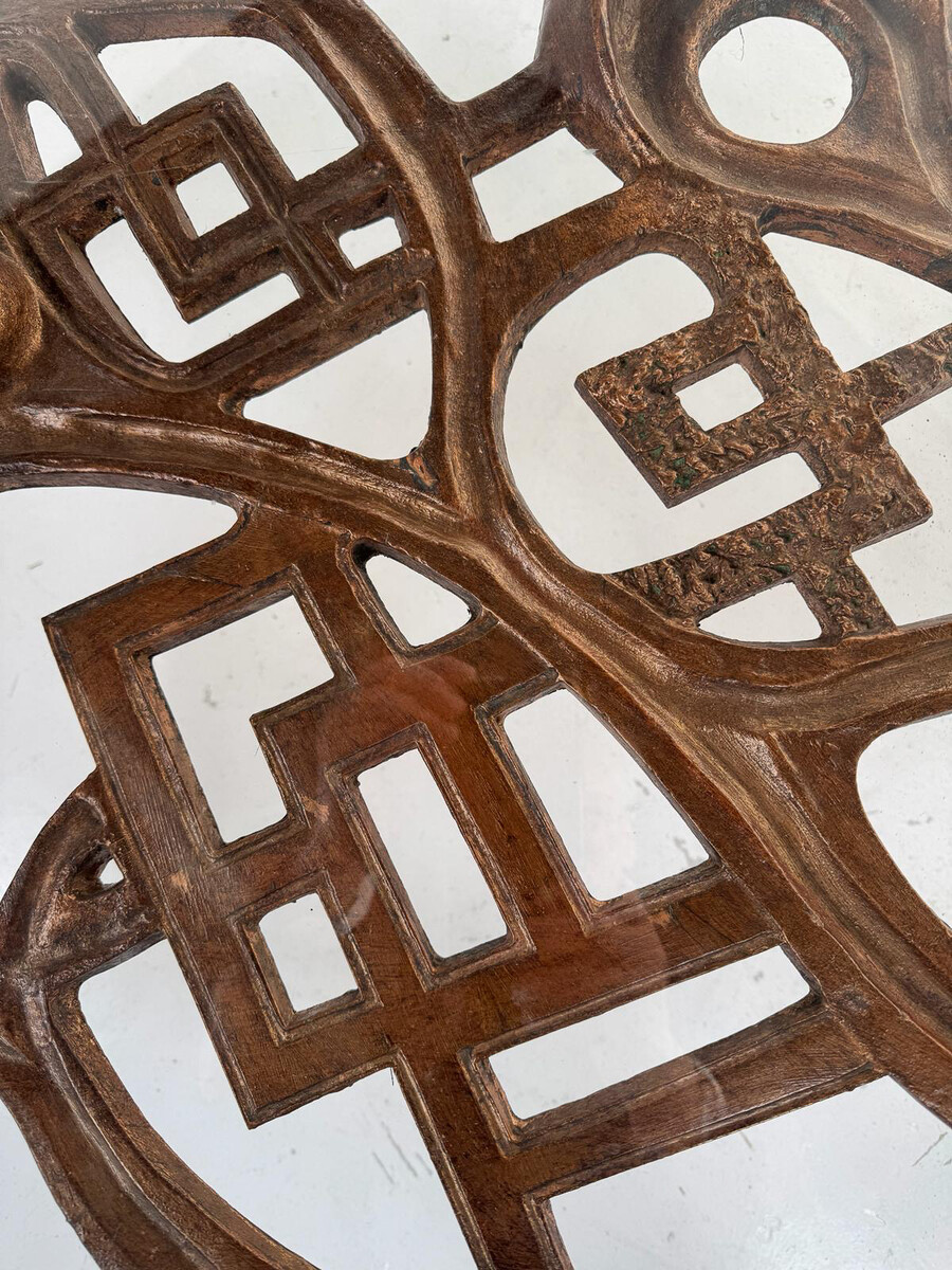 Wrought Iron and Glass Coffee Table, 1960s