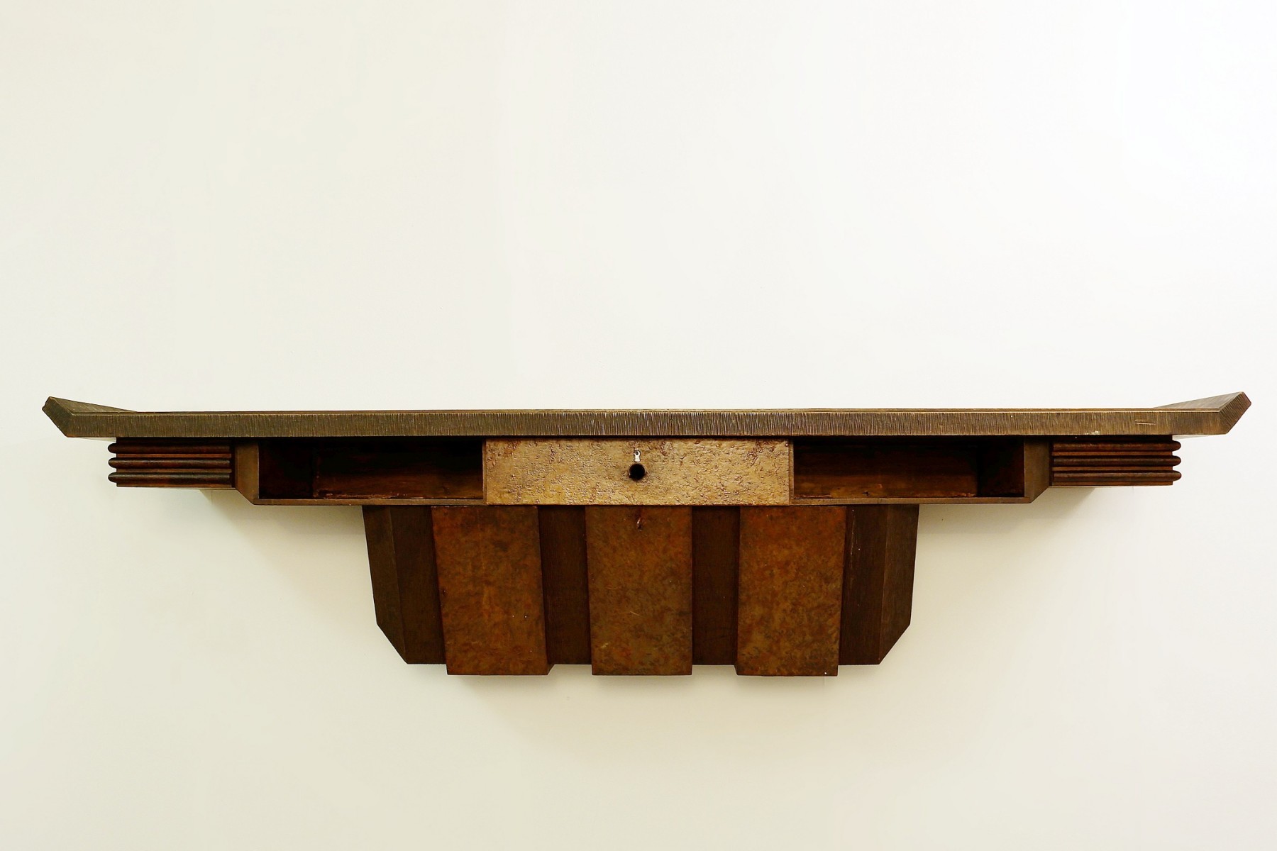 XXL Wood Console By Pier Luigi Colli, Italy - 1950s