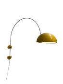 Yellow Adjustable Wall Light Coupé by Joe Colombo, 1970s